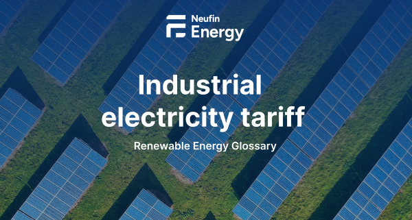 Industrial electricity tariff