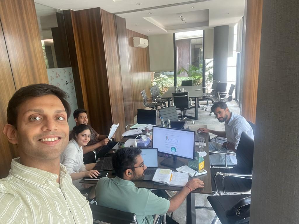 The Neufin team working together at the Bengaluru office
