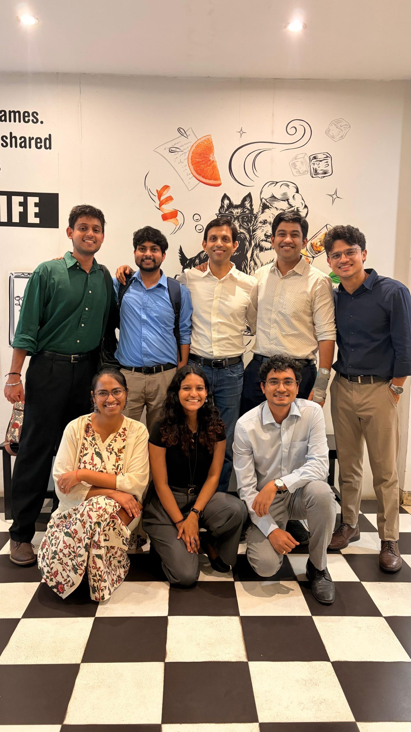 The Neufin team at a Mumbai pizzeria